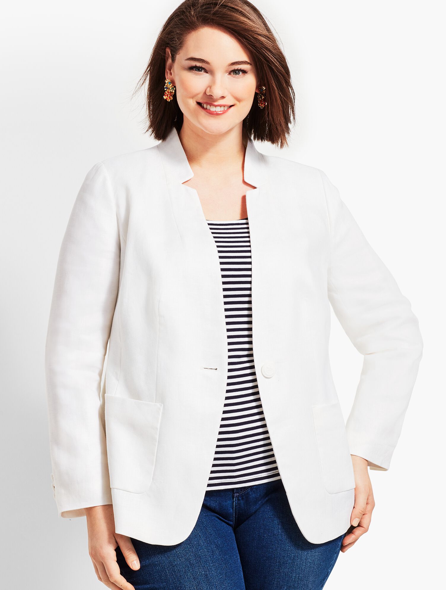 White Lightweight Blazer