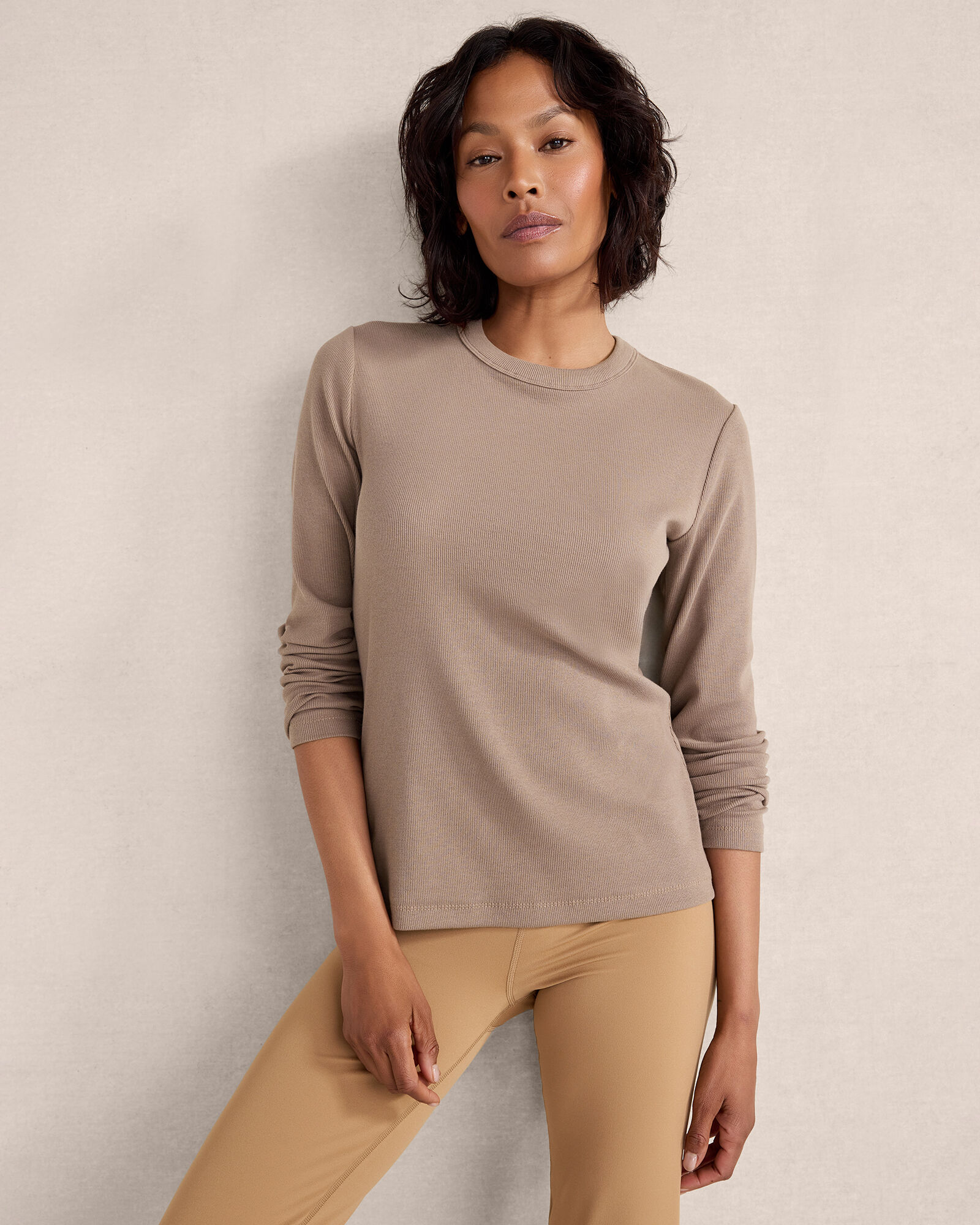Organic Cotton Rib Knit Tee