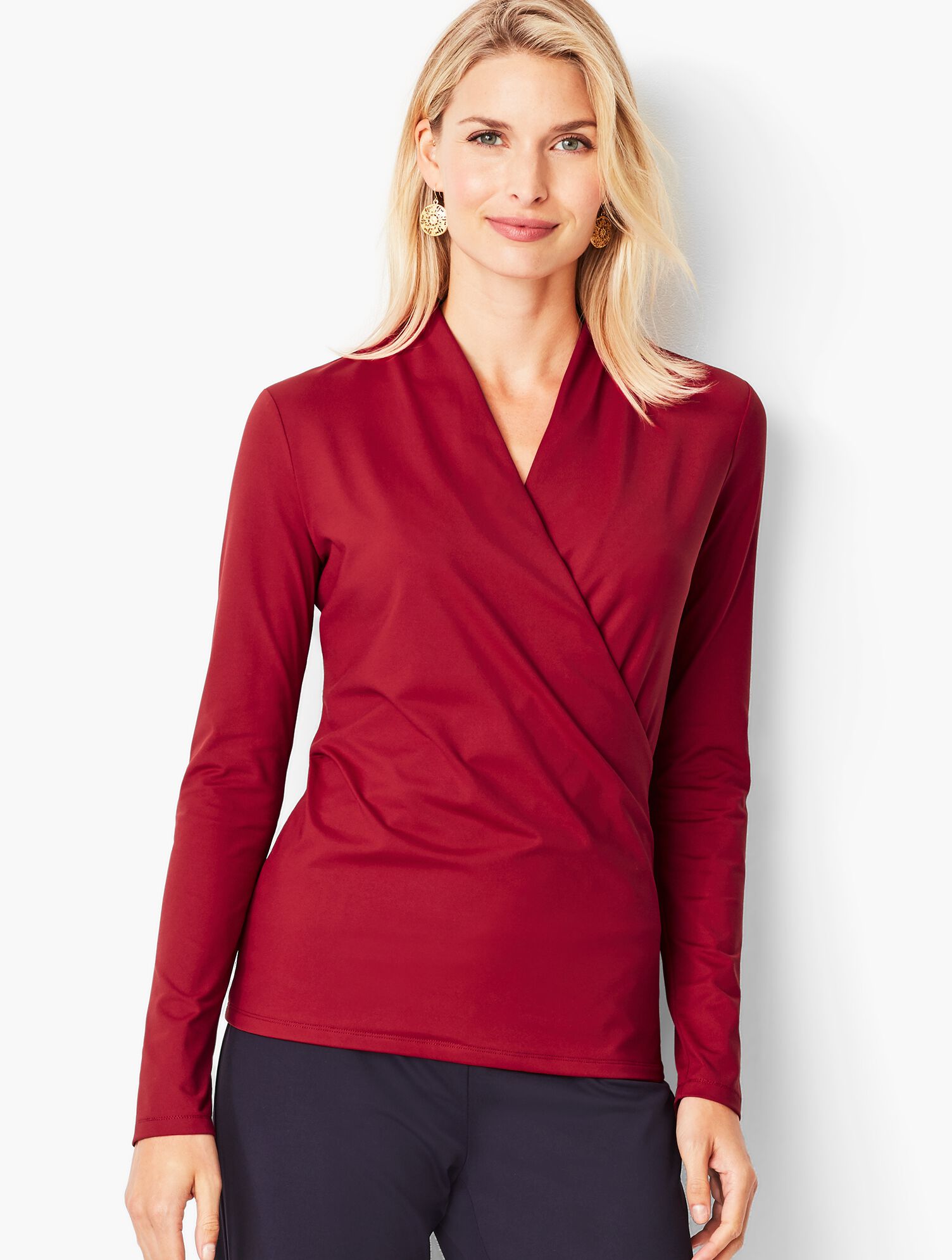 Knit Jersey Wrapped Top