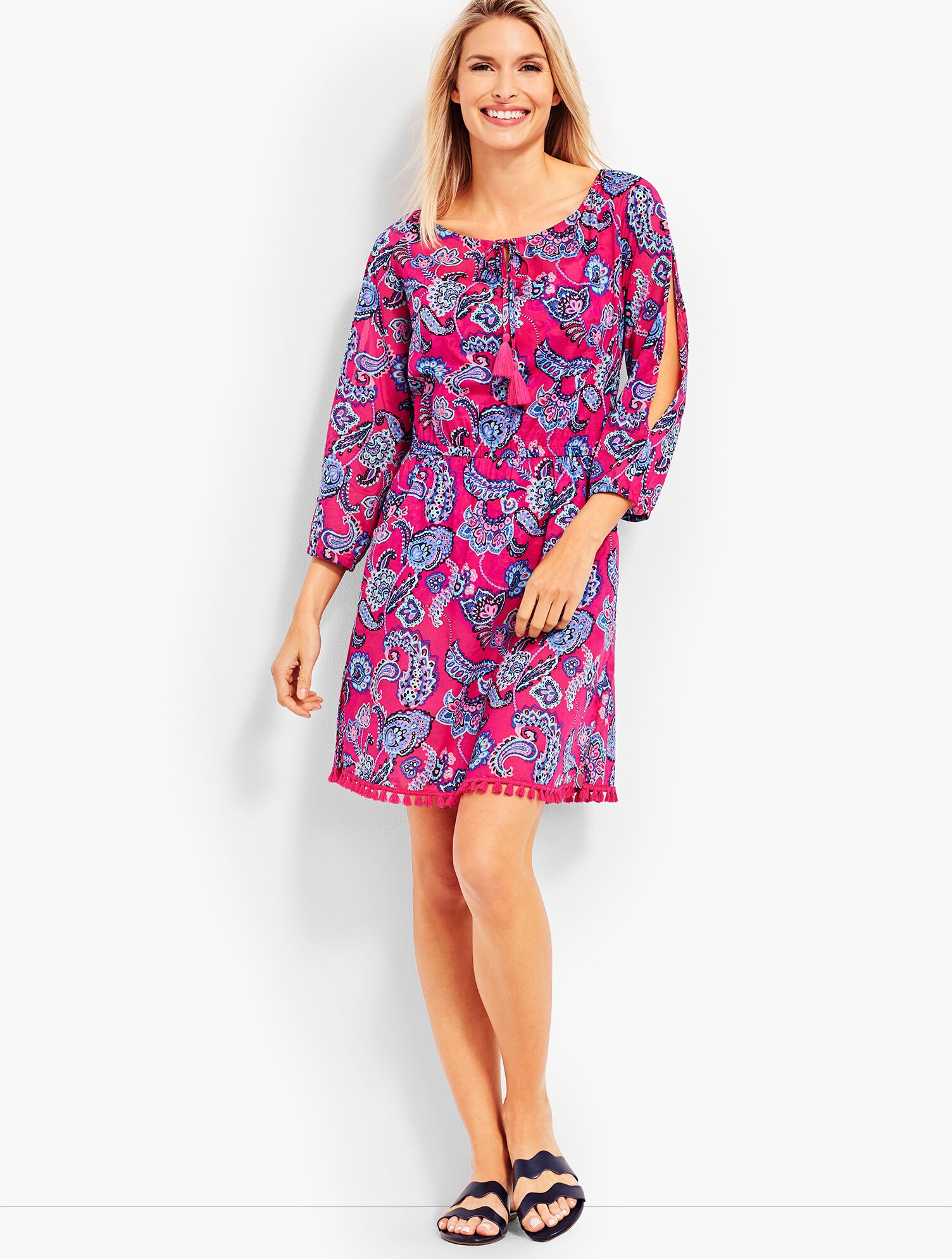 Cold Shoulder Cover-Up-Pop Paisley