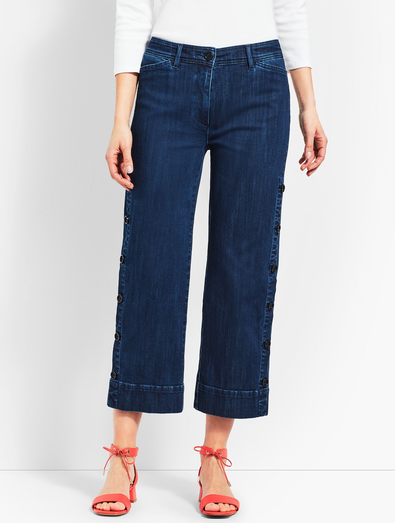 Denim Wide Crop- Sailor Wash