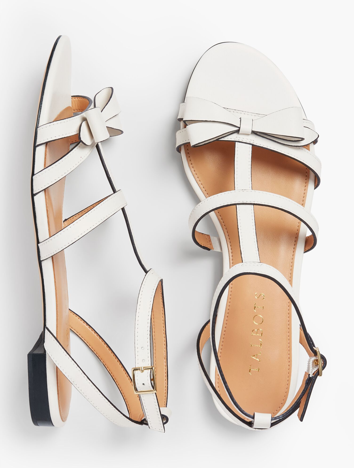 Keri Bow Vachetta Leather Sandals