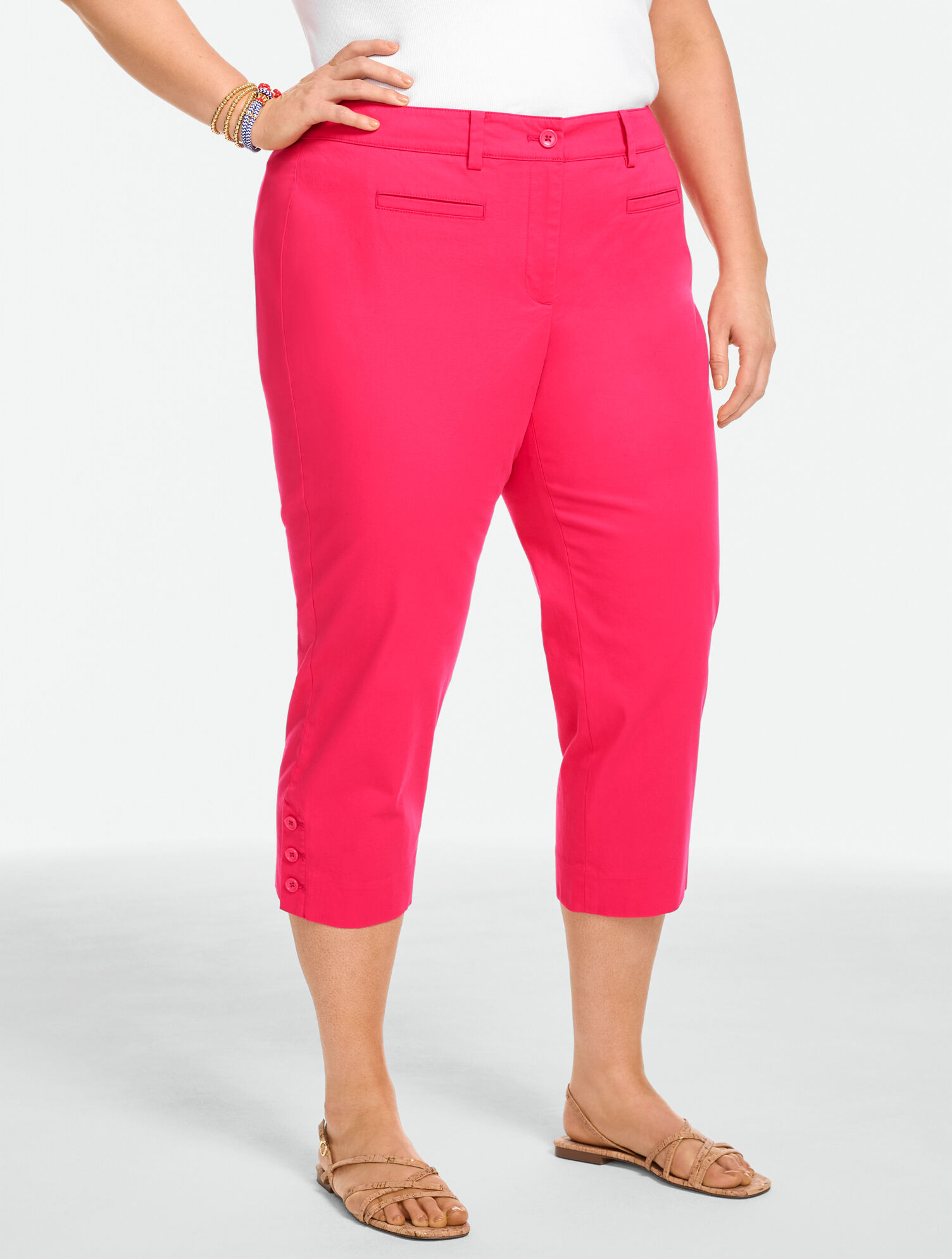 Heritage Twill Capri Pants - Curvy Fit