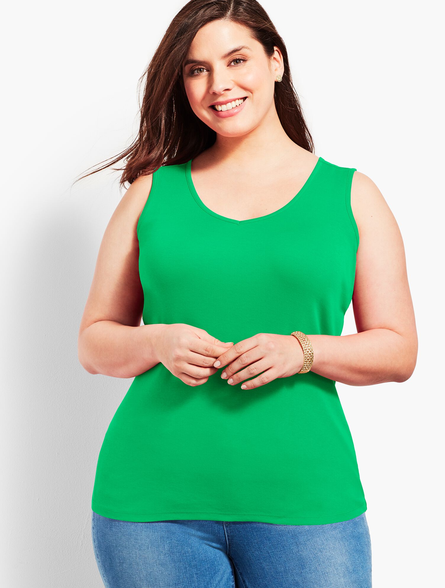 Pima V-Neck Tank