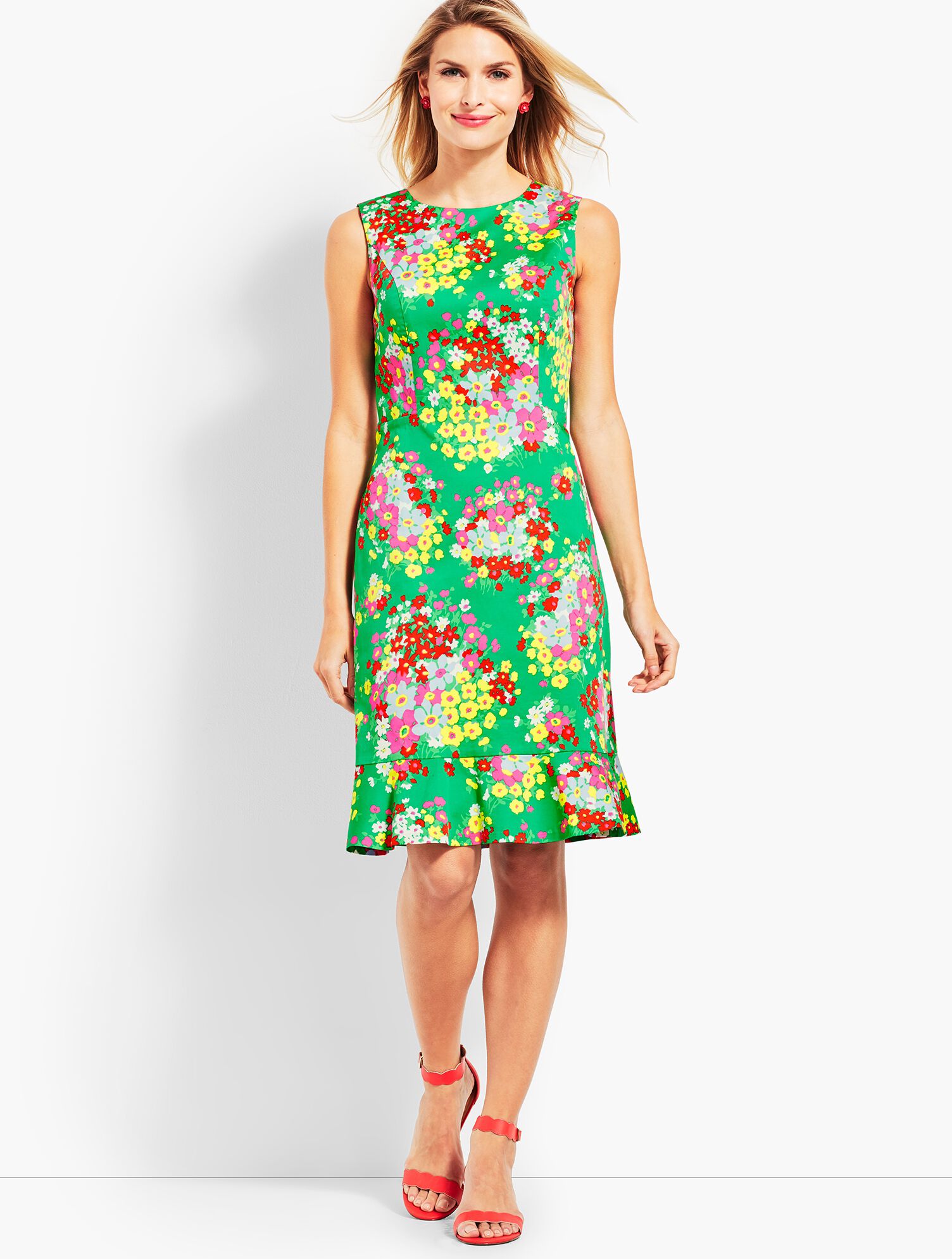 Springtime Floral Shift Dress