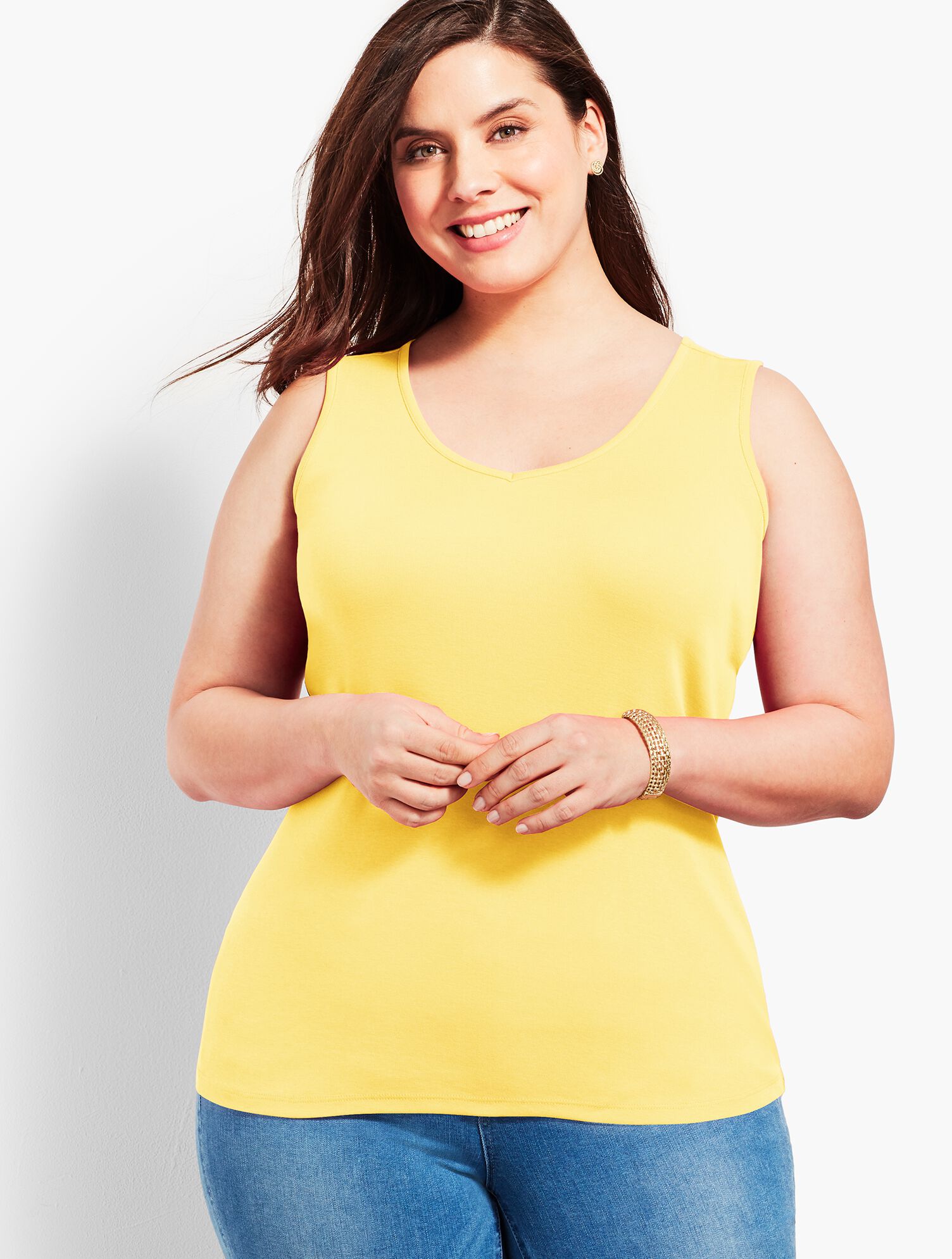 Pima V-Neck Tank