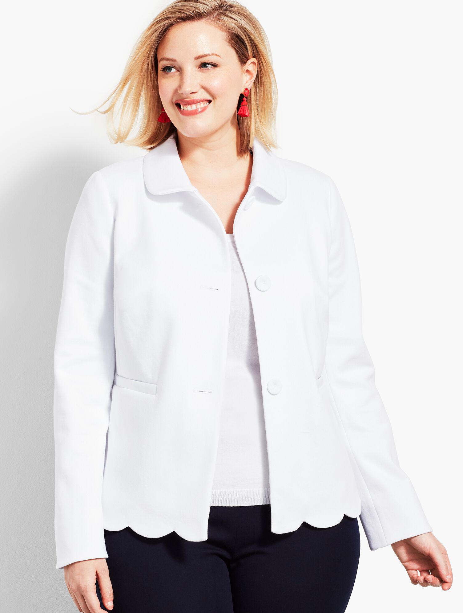 Scallop Ponte Jacket
