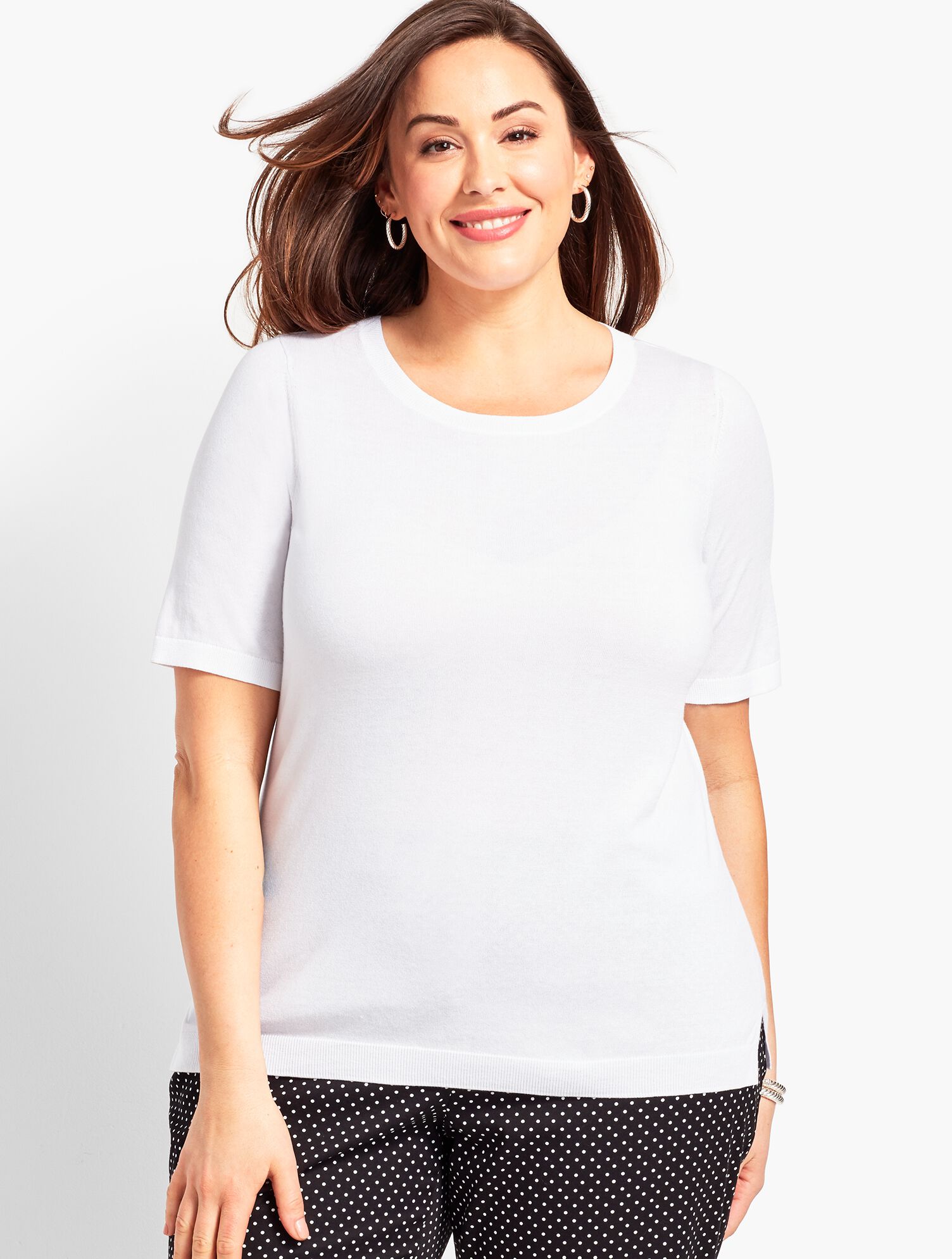 Keyhole-Back Sweater