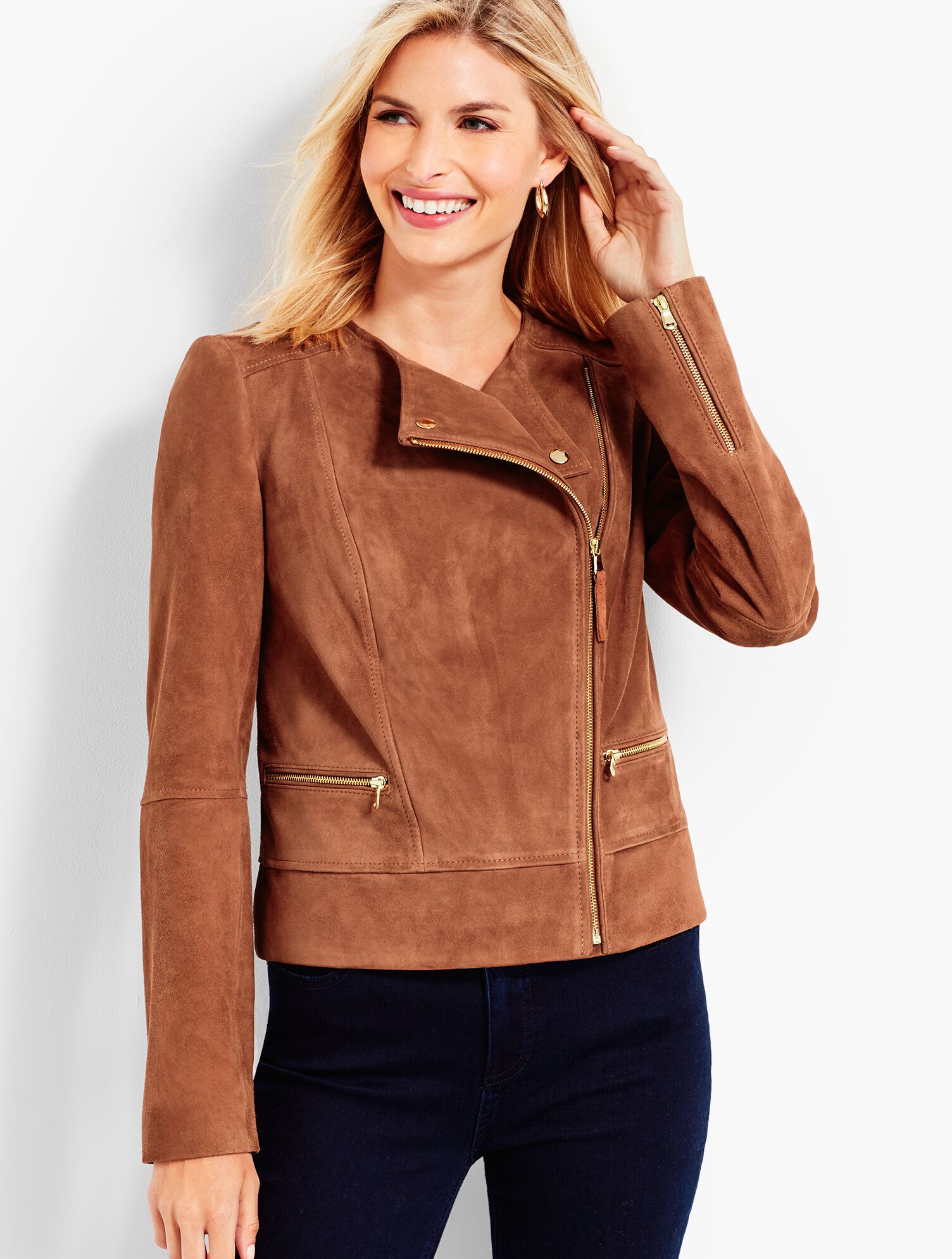Suede Moto Jacket