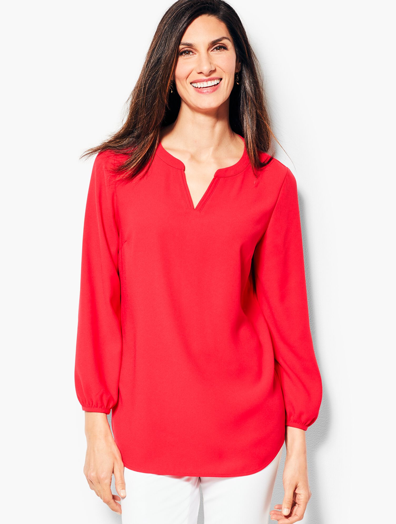 Classic Crepe Tunic Top