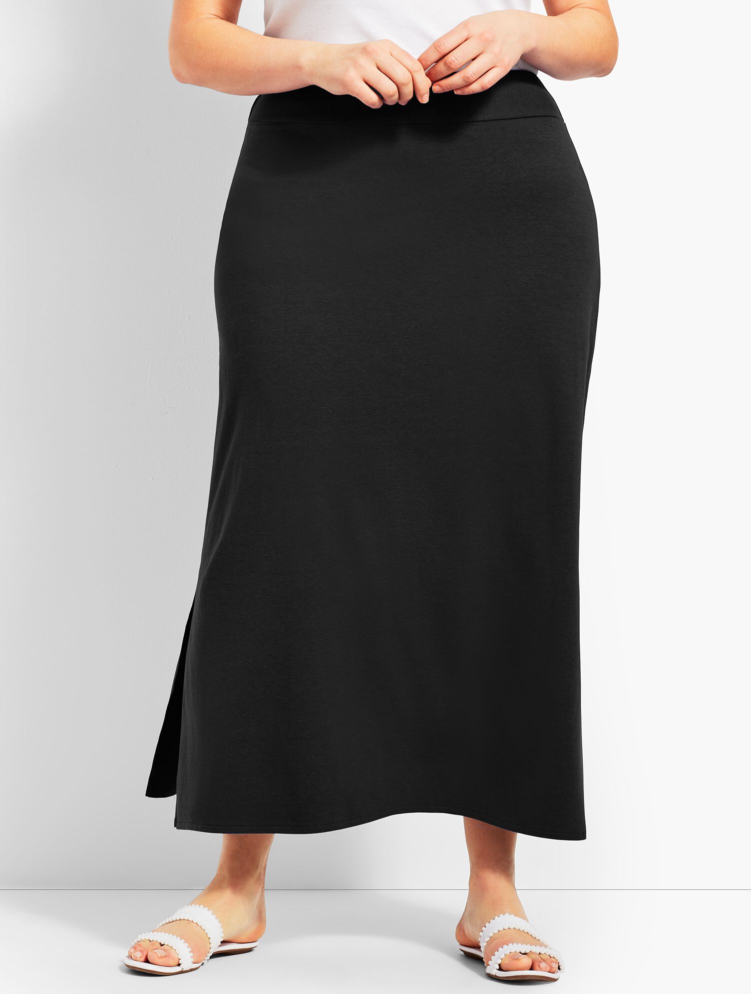 Solid Maxi Skirt