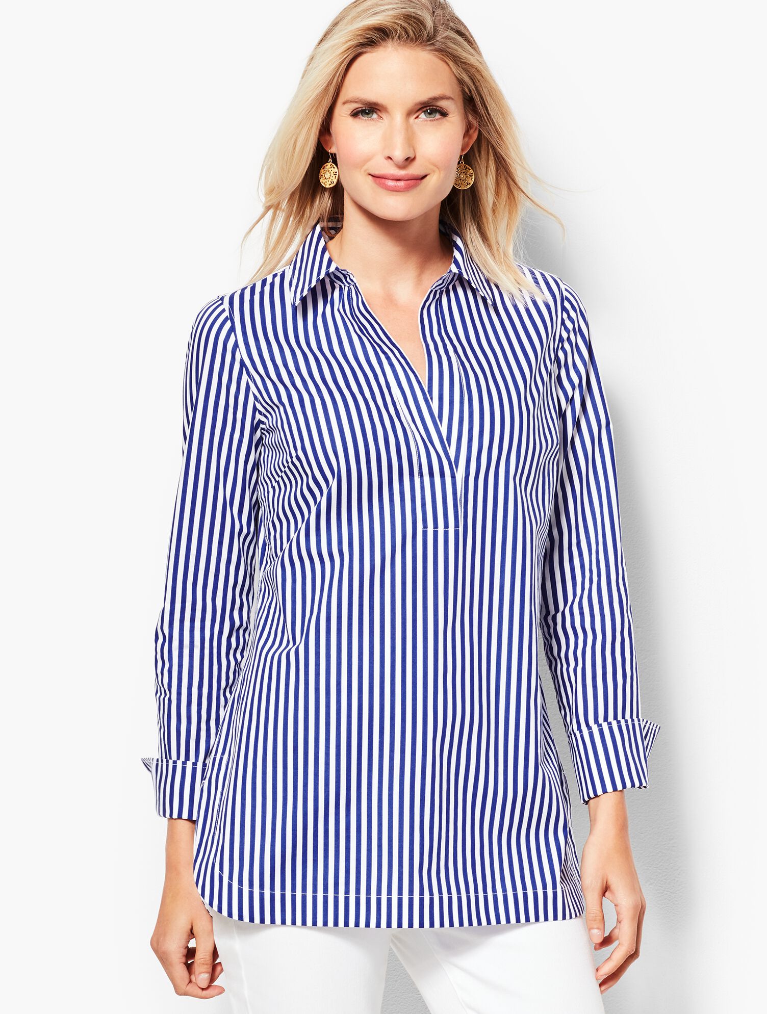 Poplin Tunic Top
