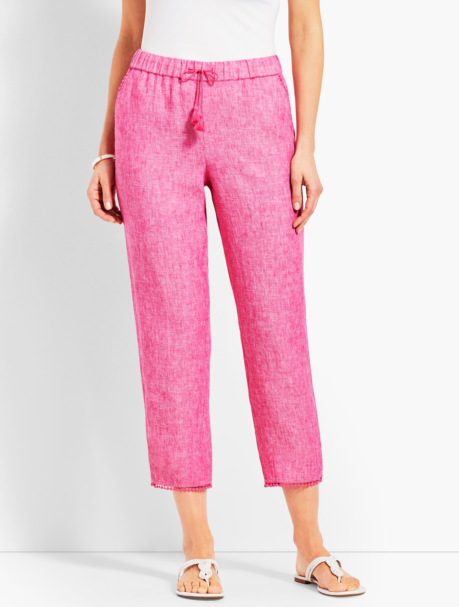 Crossdye Linen Relaxed Crop