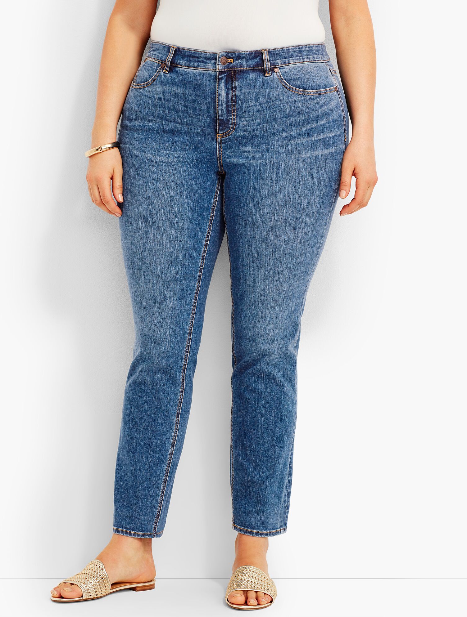 The Flawless Five-Pocket Ankle-Lagoon Wash