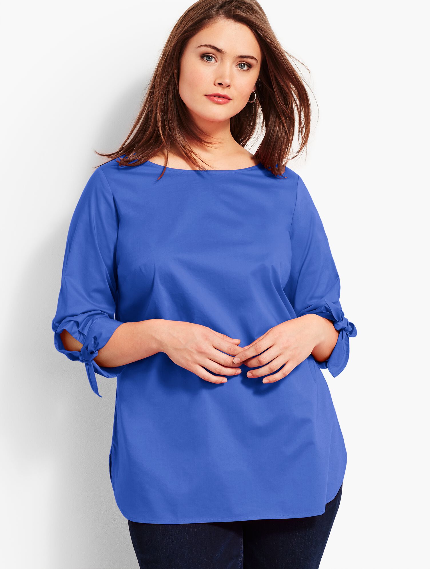 Tie-Sleeve Popover - Solid