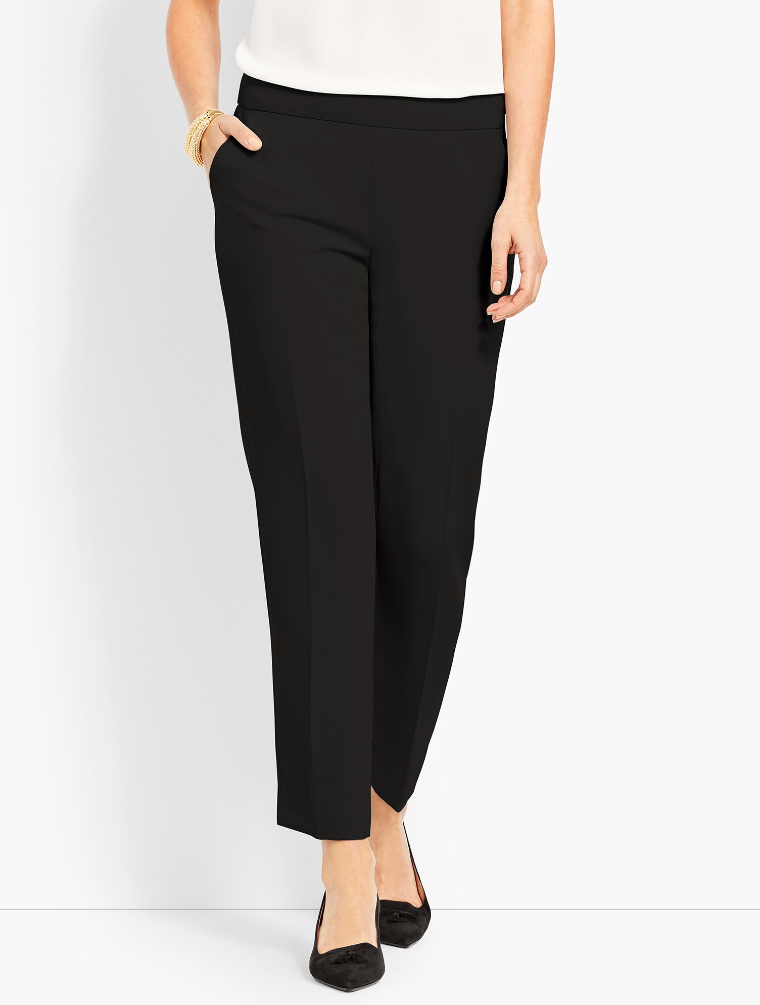 Seasonless Crepe Slim Ankle Pant
