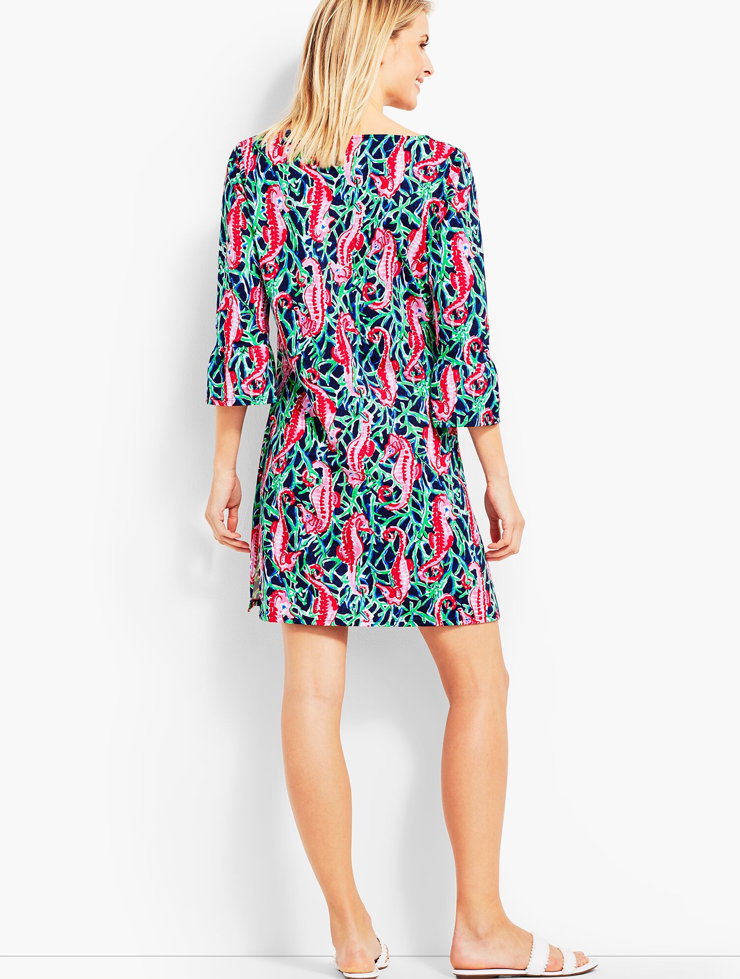 Seahorse Flounce Sleeve Cover-Up