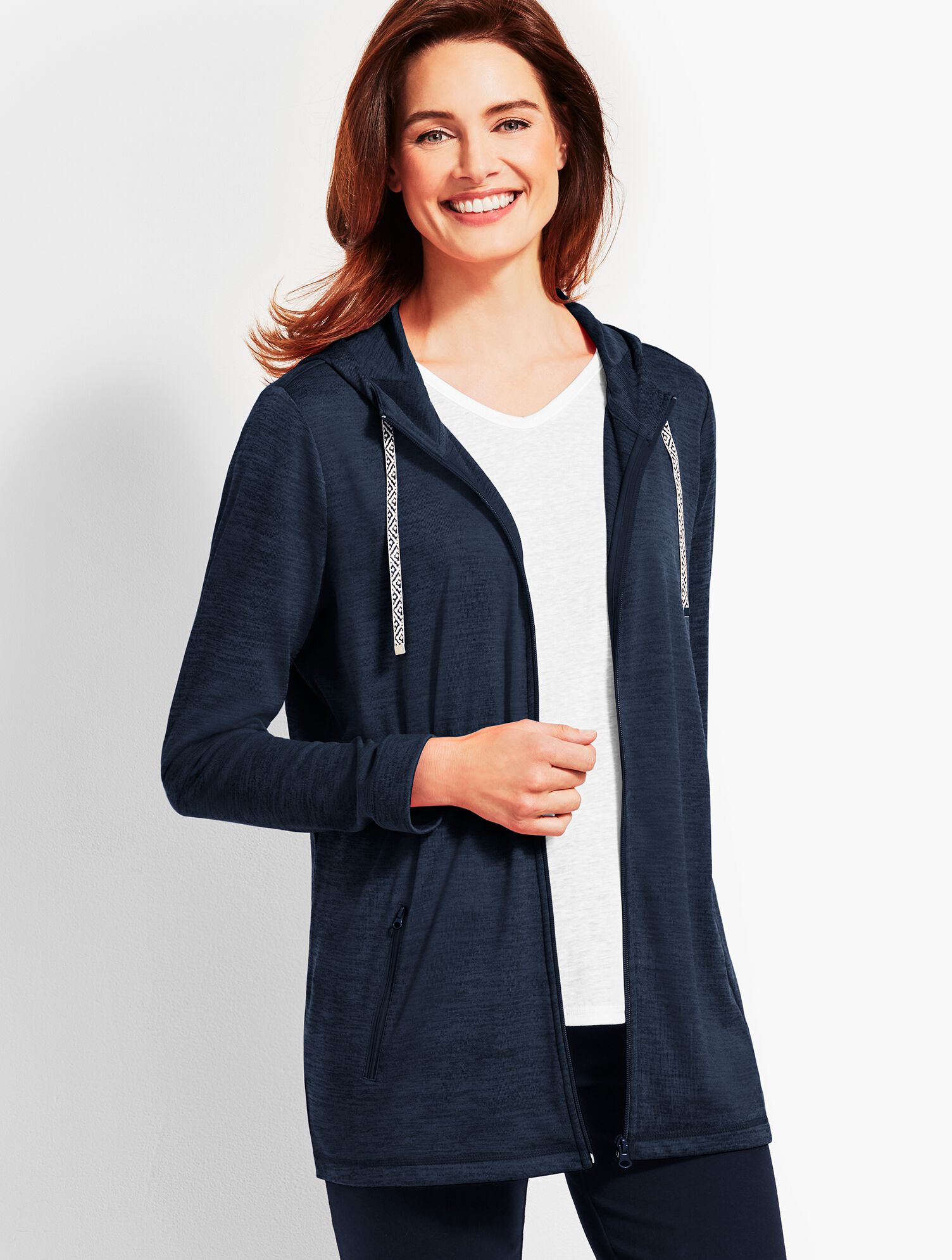 Soft-Drape Jersey Jacket