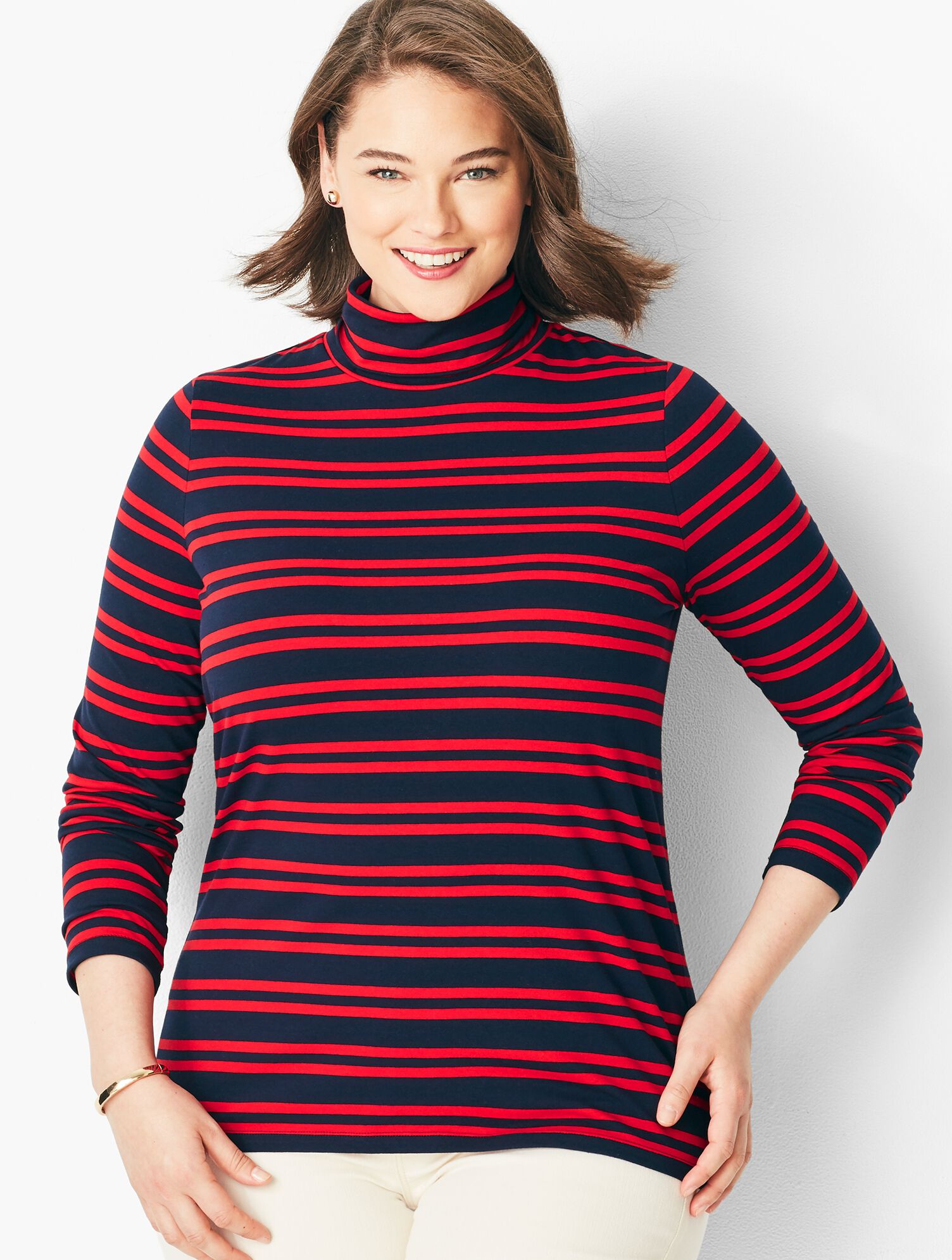 Long-Sleeve Turtleneck - Stripe