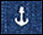 Denim Slim Ankle - Anchor Print
