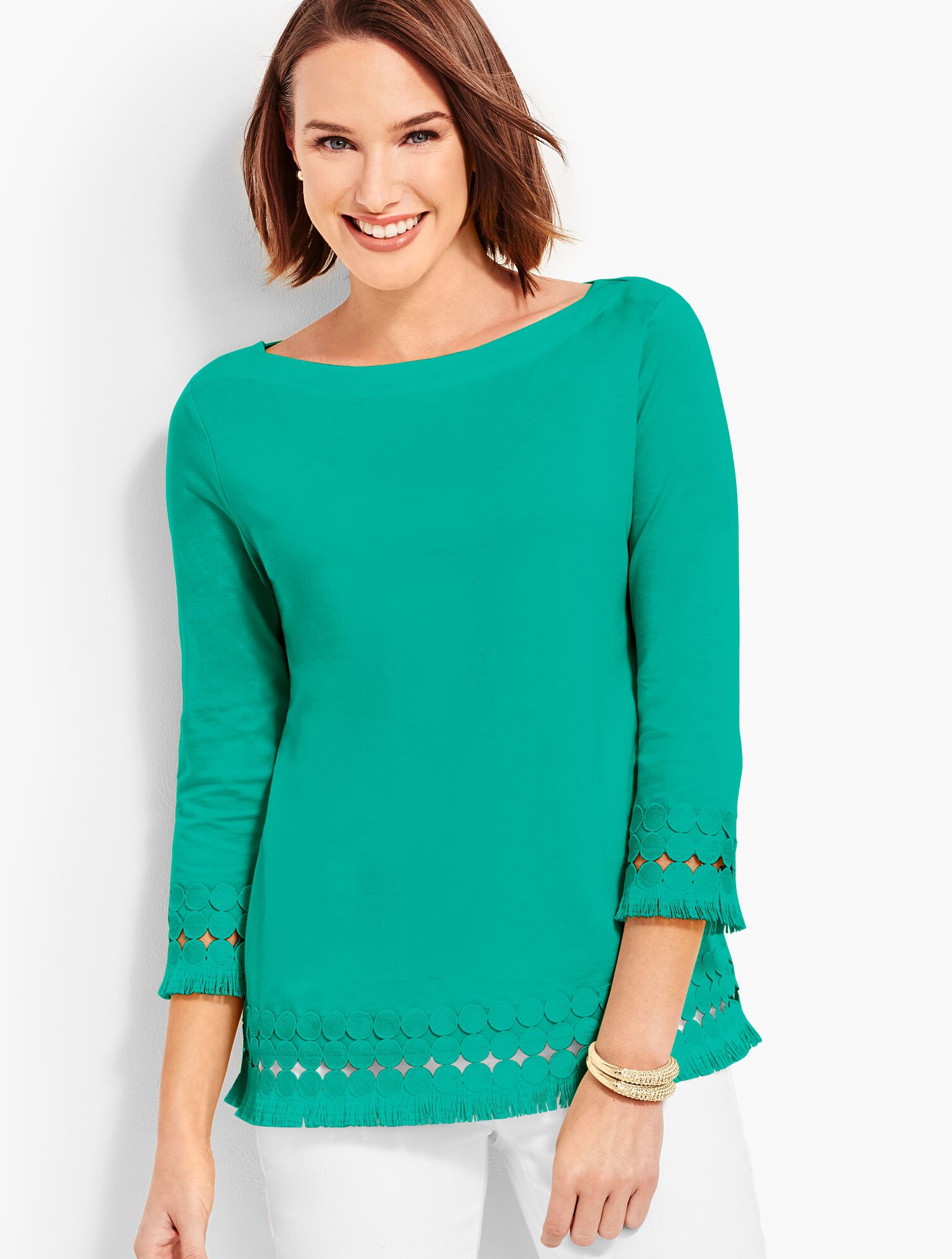 Pima Cotton Fringed Top