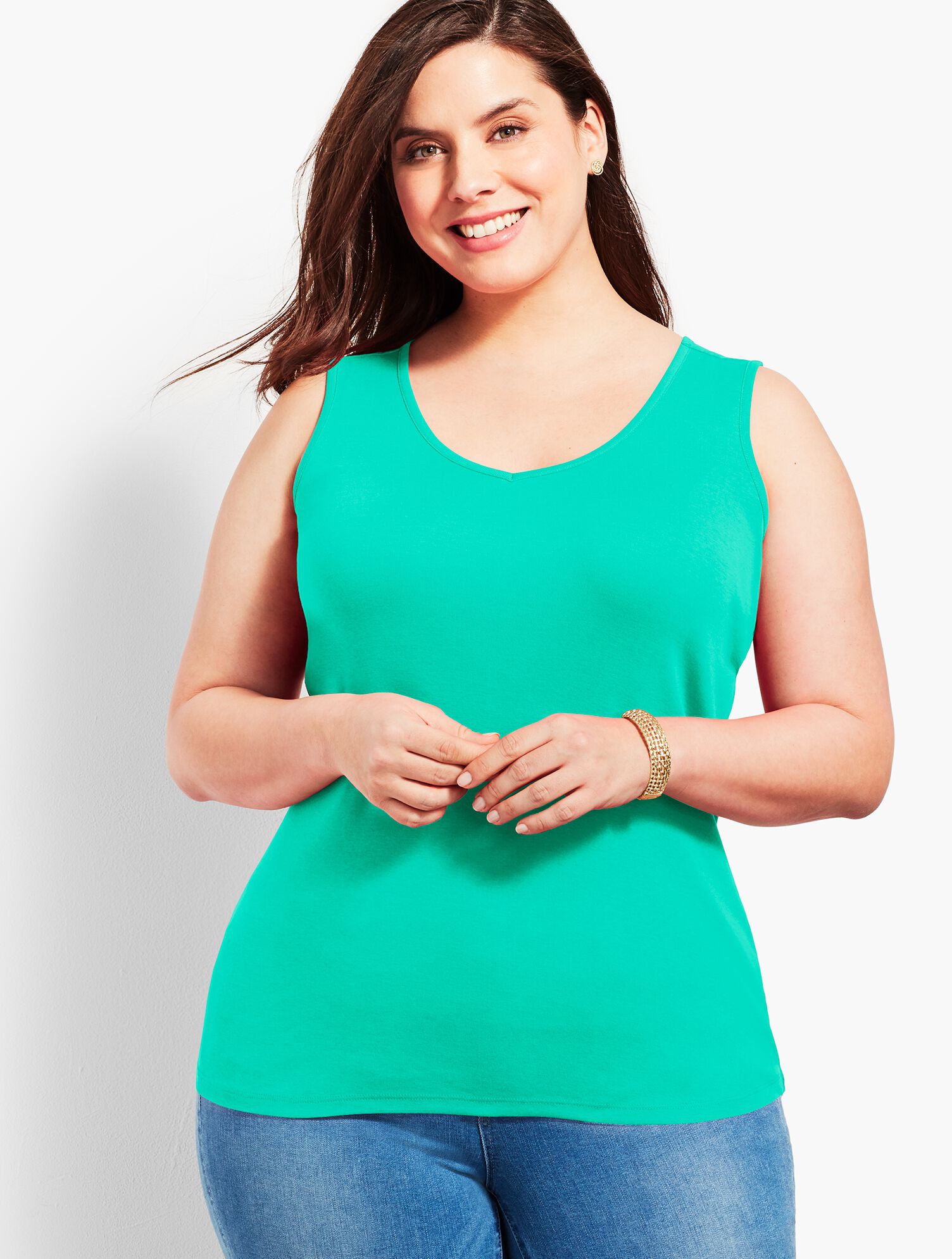 Pima V-Neck Tank