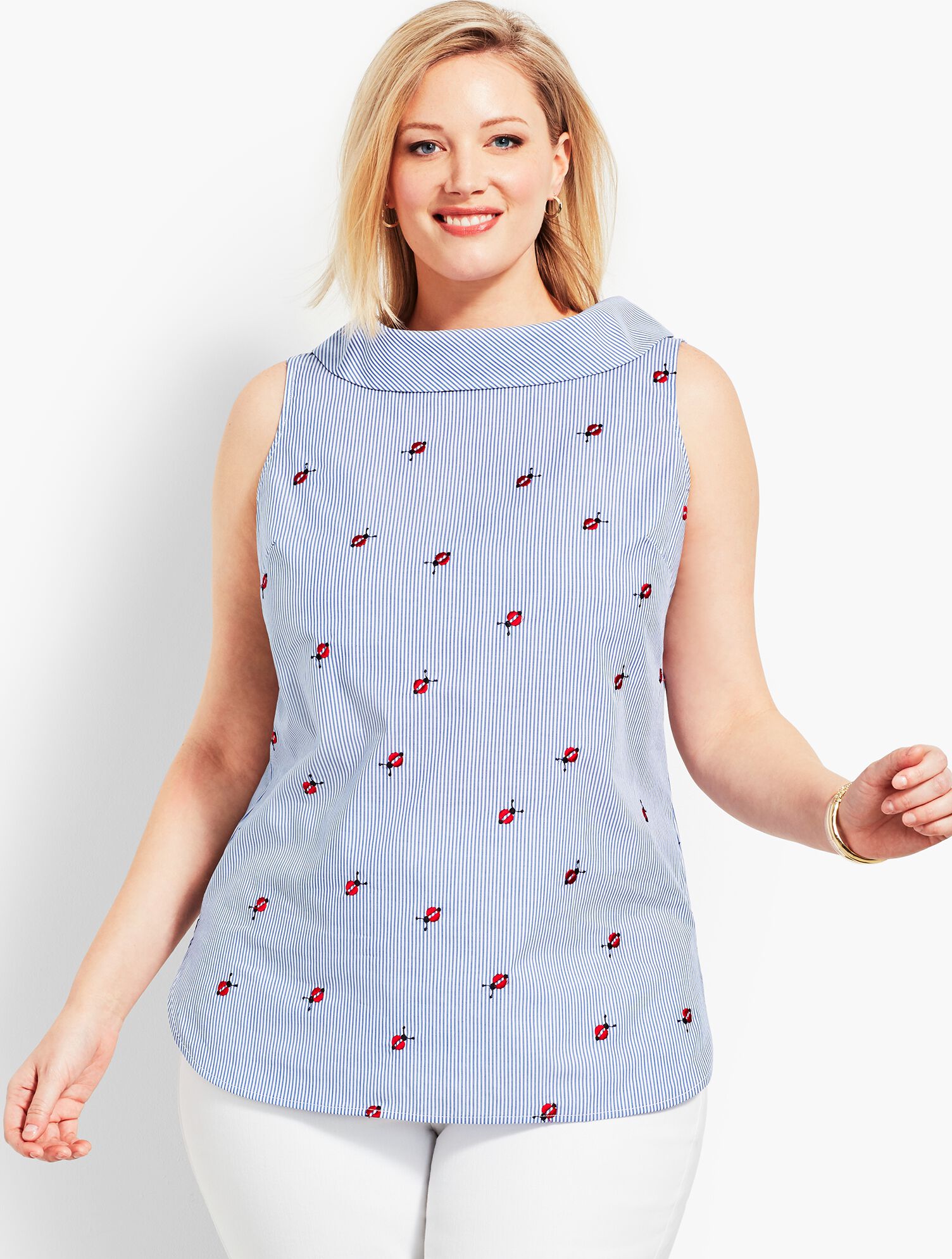 Ladybug Stripe Sleeveless Top
