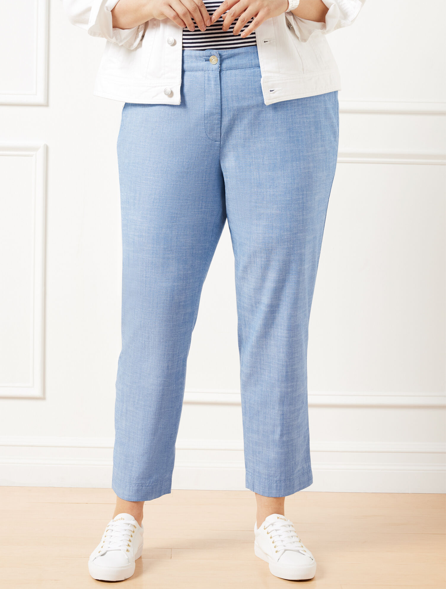 Perfect Crops - Newport Chambray
