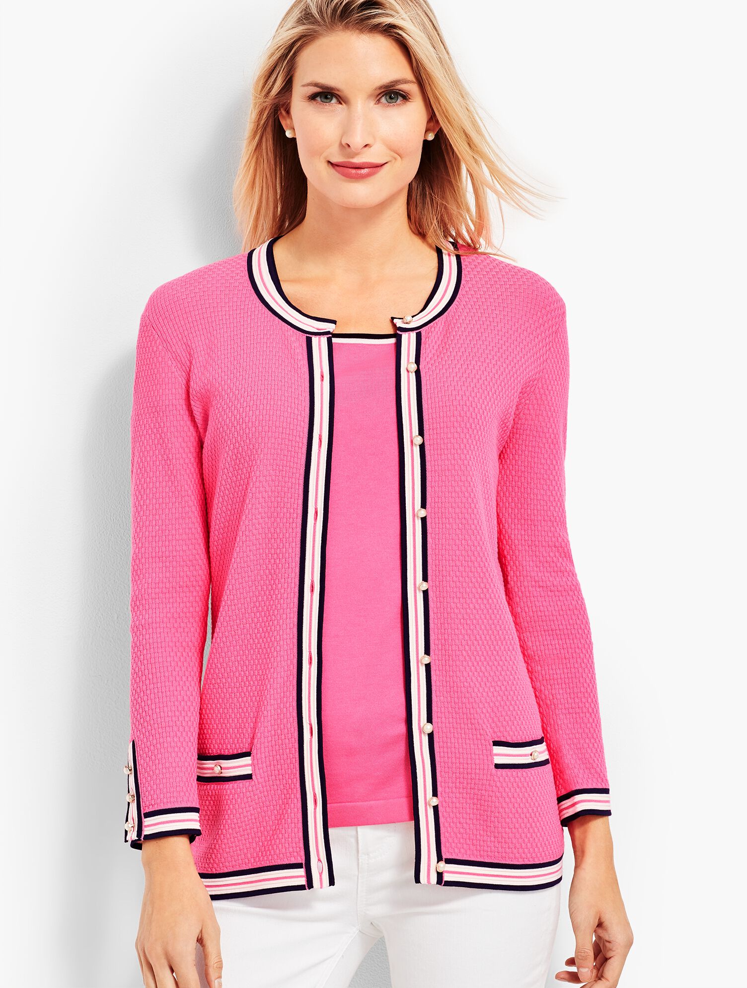 Tipped Cardigan